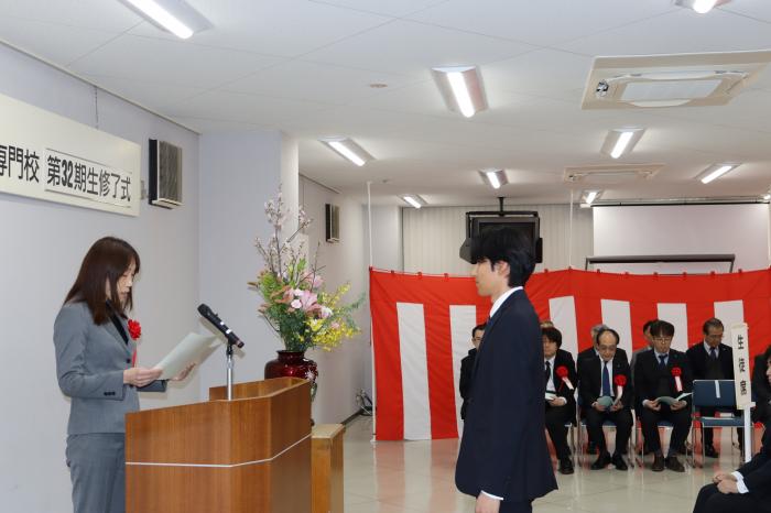 愛知県職業能力開発協会会長賞　　　　　　武田機工㈱　中野智也様