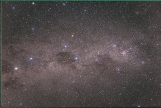 南十字星と天の川